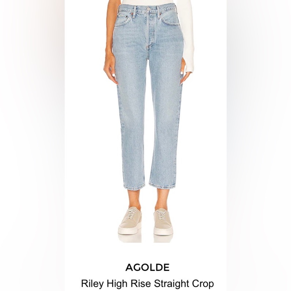 AGOLDE
Riley High Rise Straight Crop Jeans